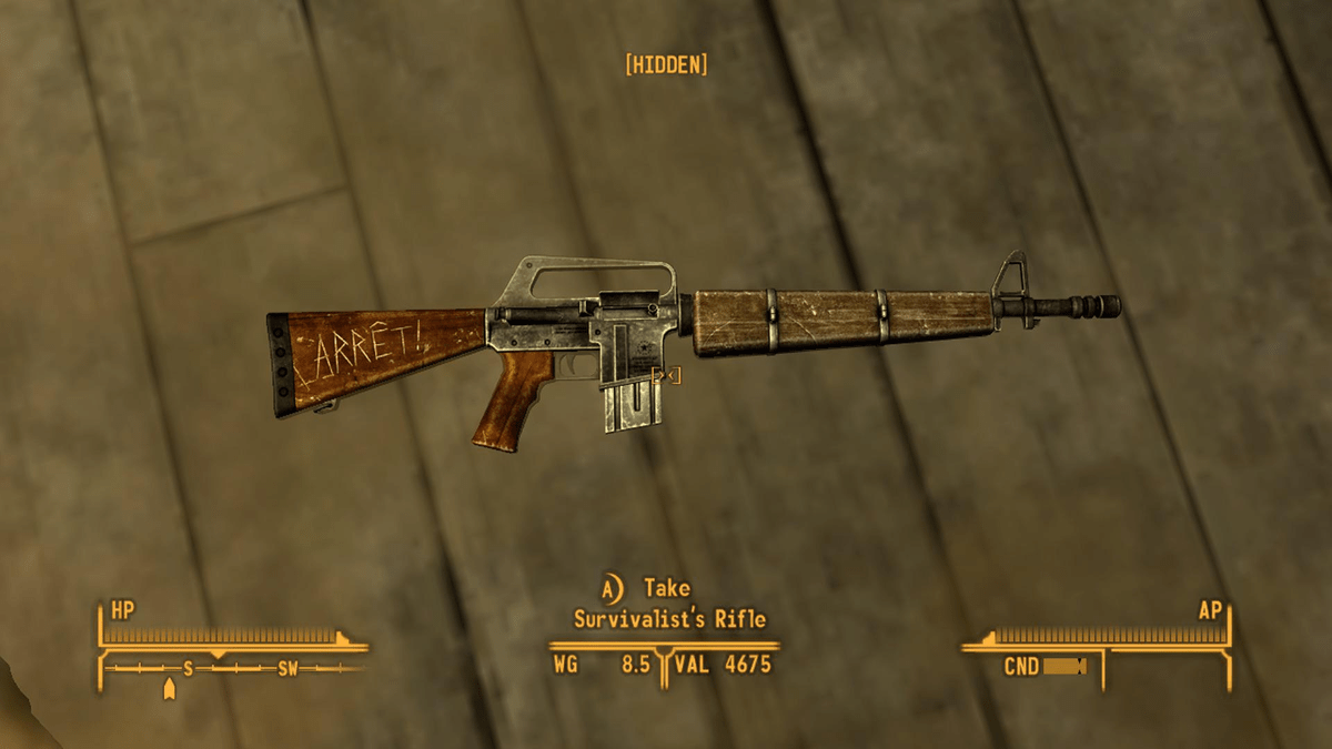 Weapons fallout new vegas