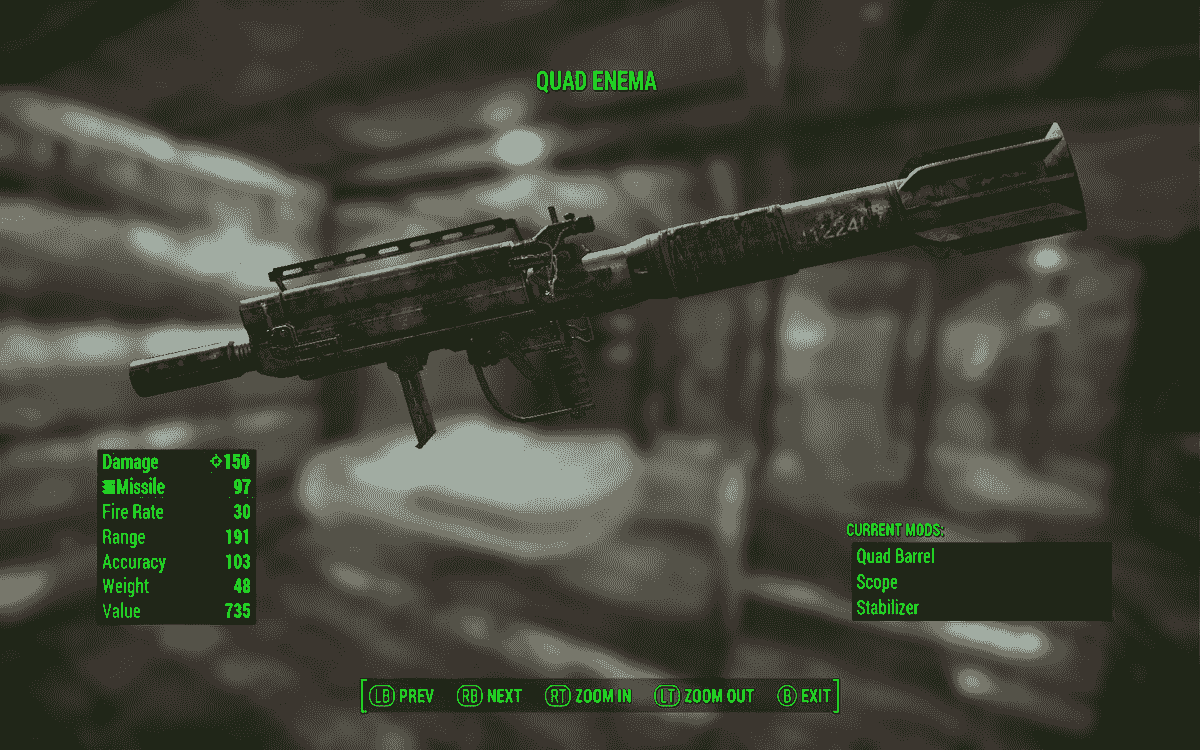Fallout 4 missile launcher mod
