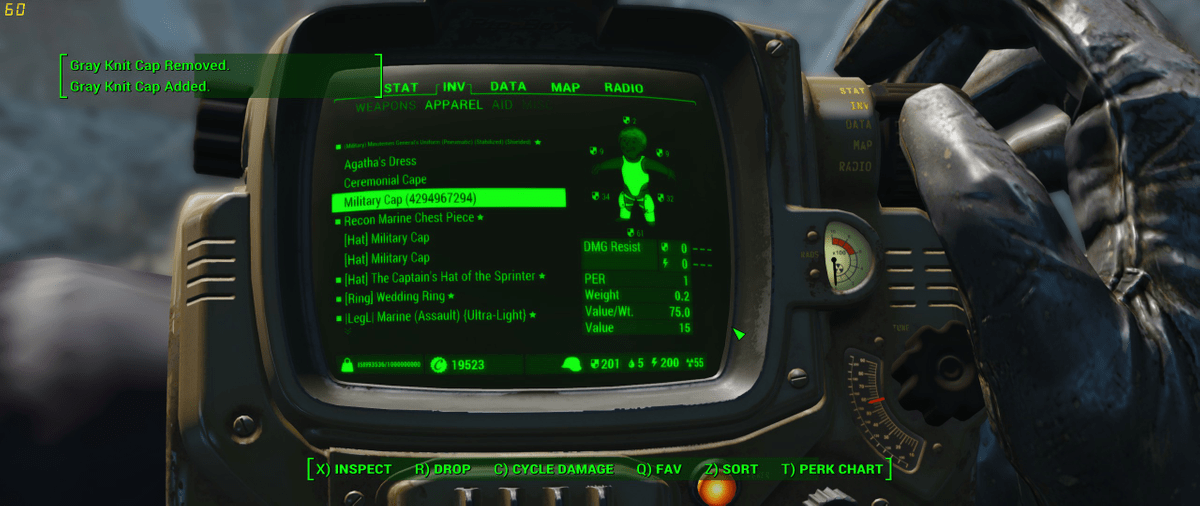 Fallout 4 console command for caps