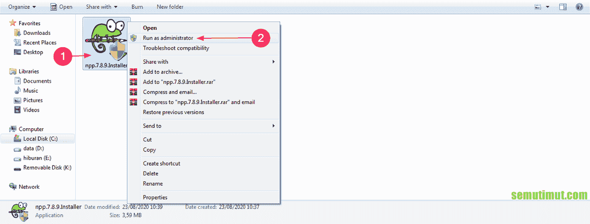 Run java from notepad++