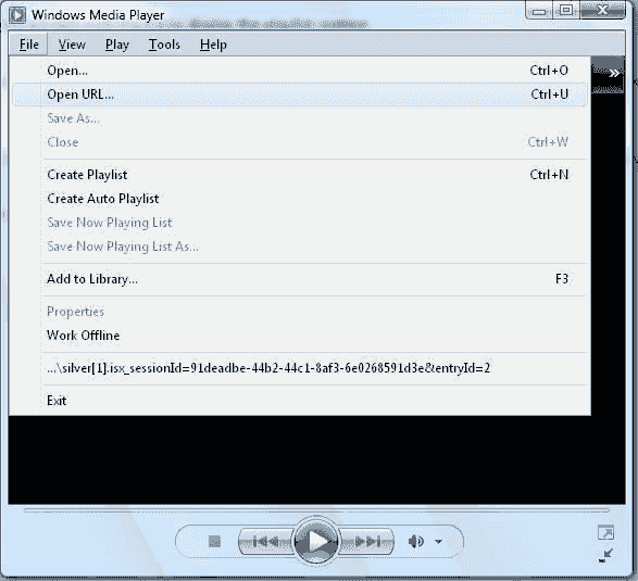 Windows media player save file