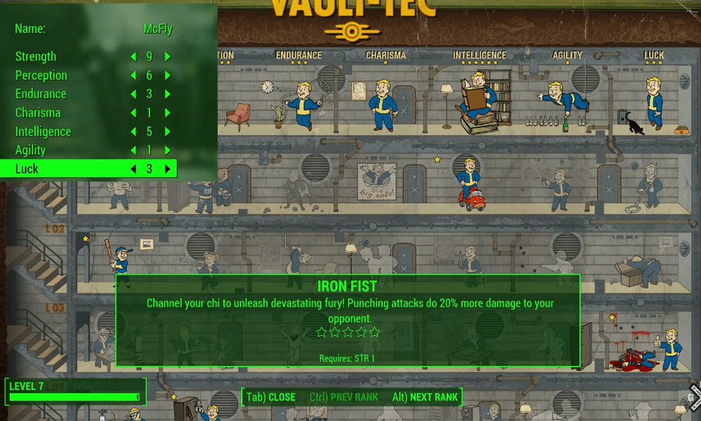 Best stats for fallout new vegas