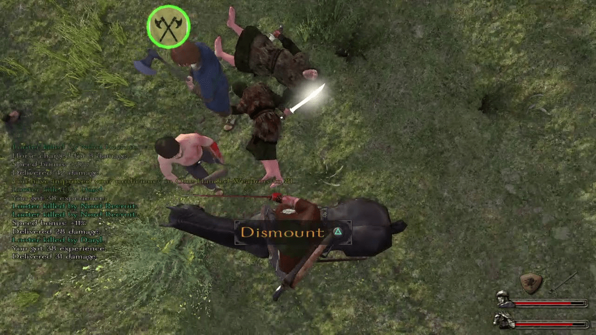 Mount and blade warband dismount