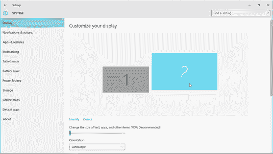 How to project screen on windows 10