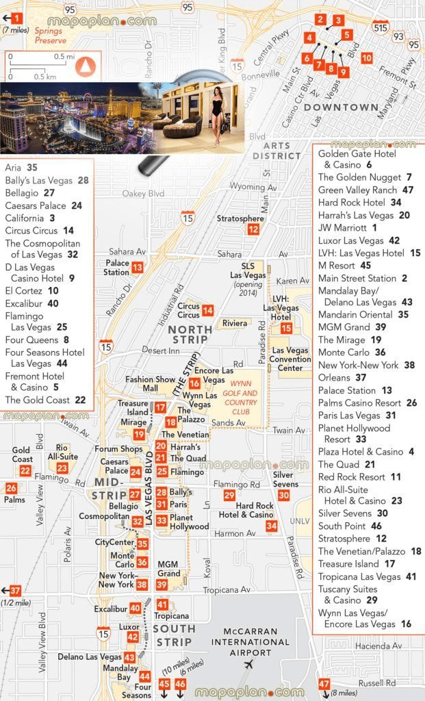 Map of las vegas casinos 2018