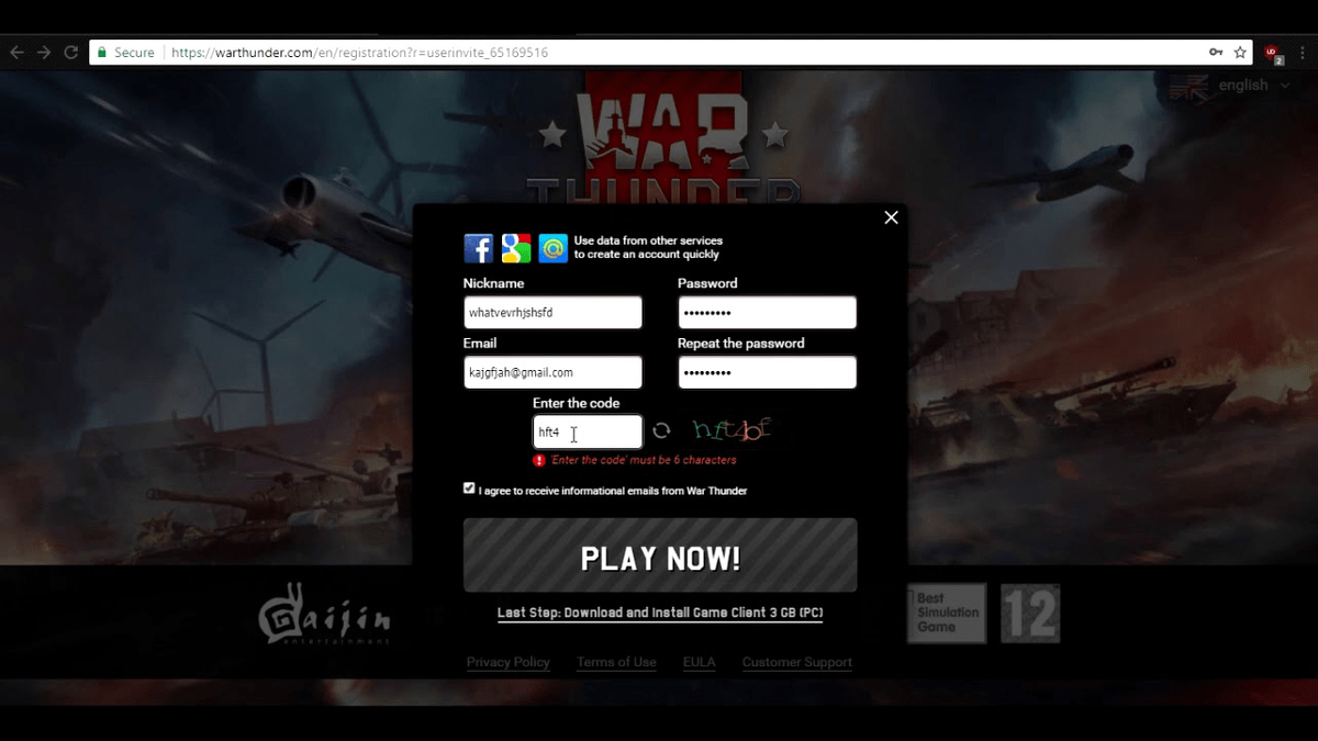War thunder golden eagles code