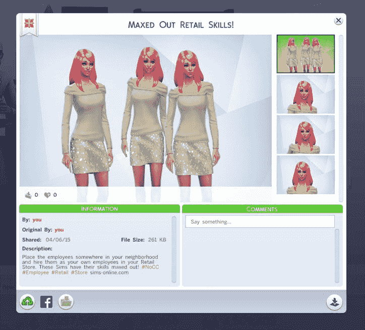 Sims 4 career cheat