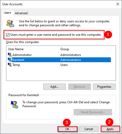 Windows 10 double login