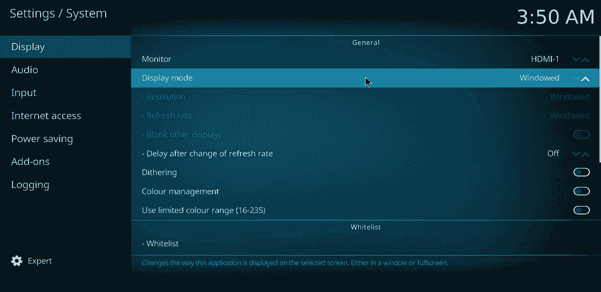 Npvr Kodi full screen windows