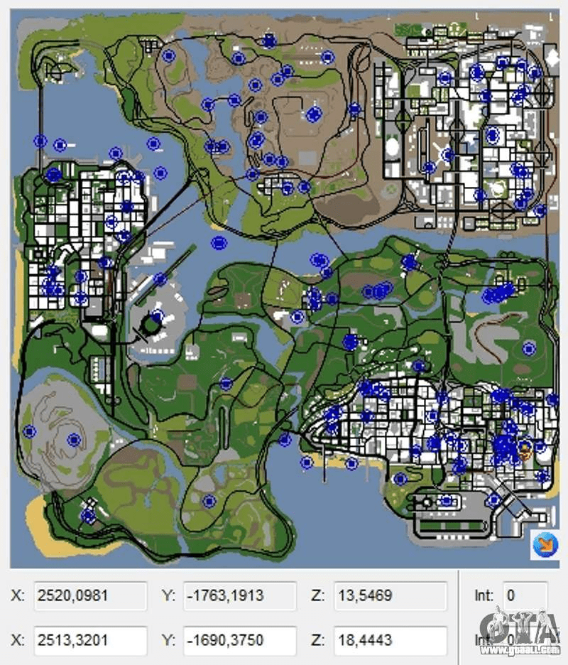 Gta 3 hidden packages map