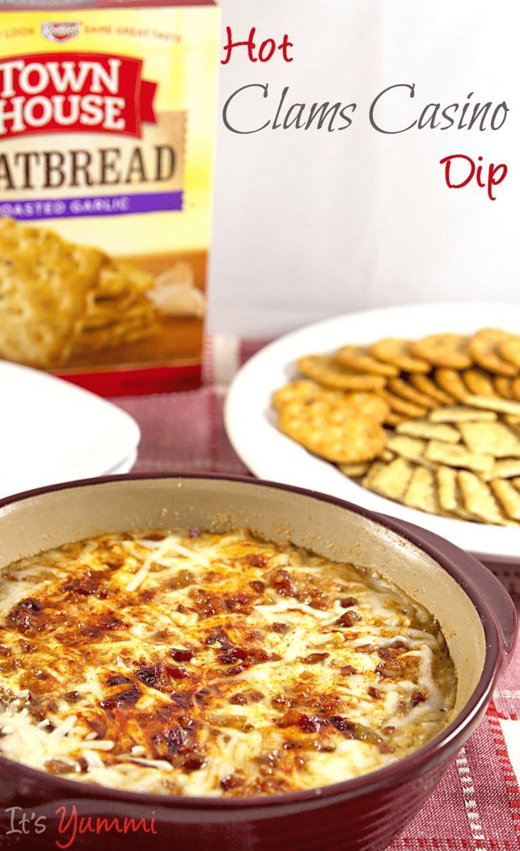 Baked clams casino dip