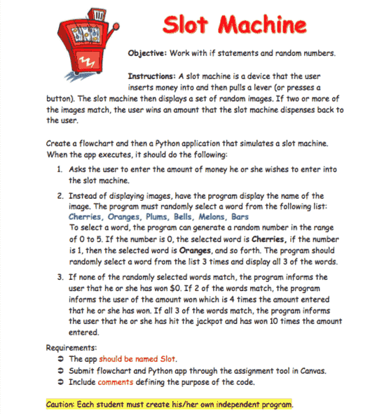 Calculating probability for slot machines
