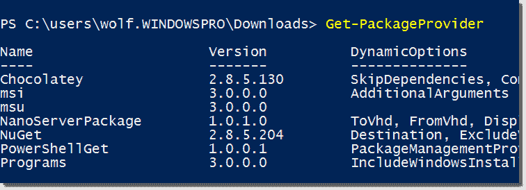 How to install software using powershell