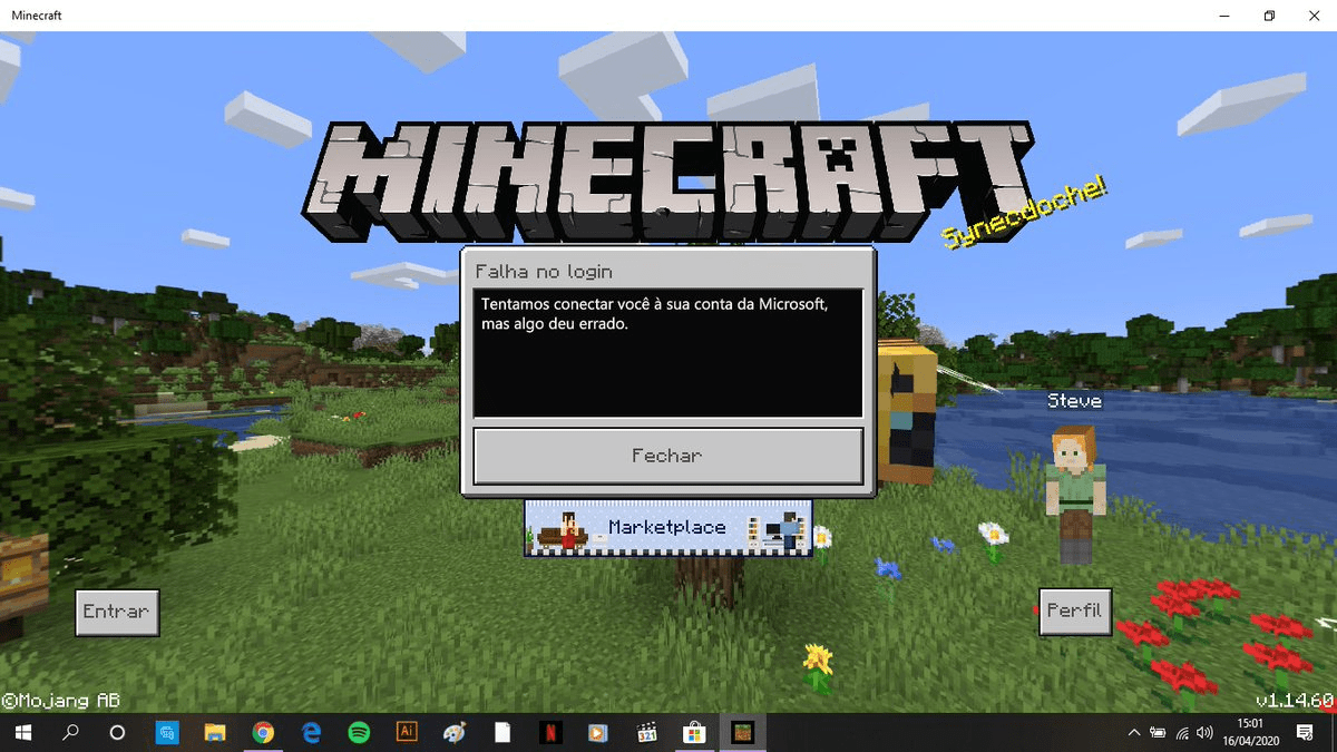 How to log out of minecraft