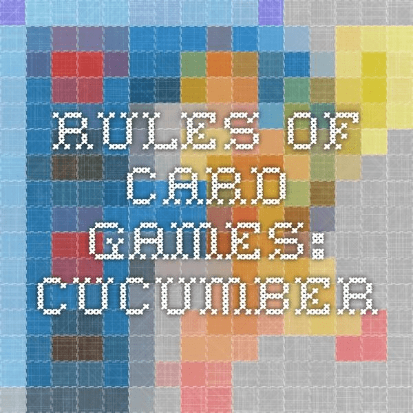 Rules of the card game golf