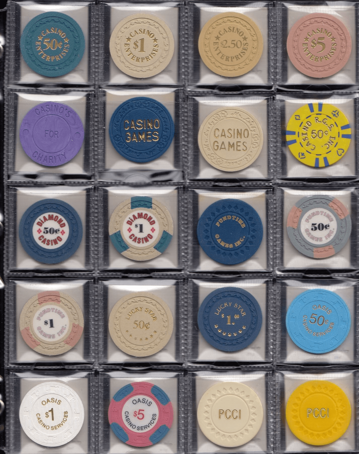 Most popular type vintage casino chip guide