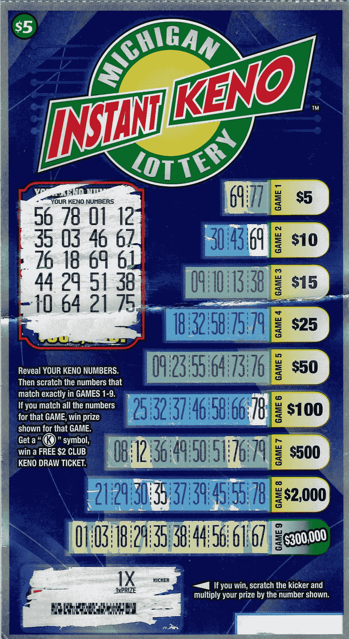 Bars with keno michigan