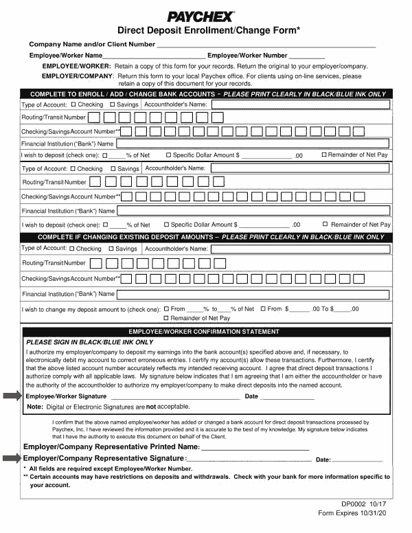Chime direct deposit enrollment form