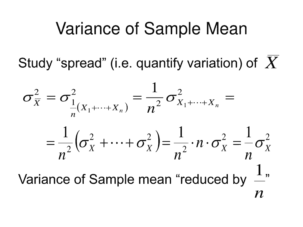 What does high sample variance mean