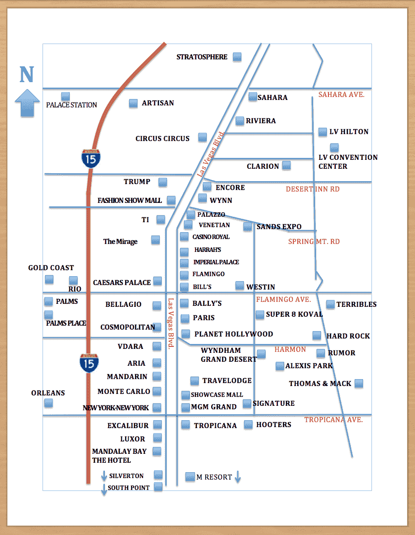 List of casinos on las vegas strip