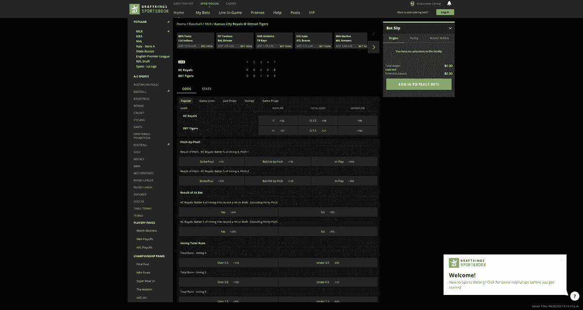 Draftkings sportsbook void bet
