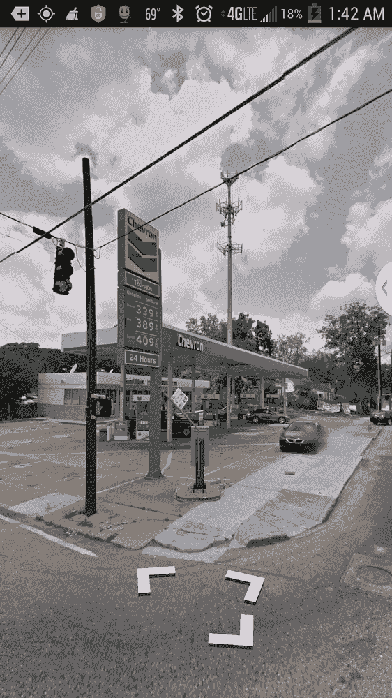 Chevron gas station near rolling hills casino