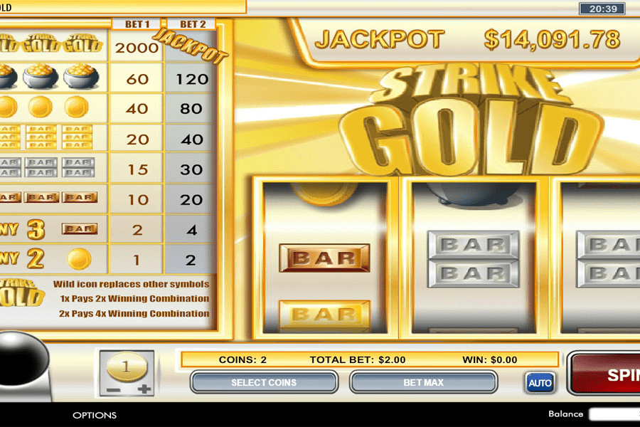 Gold strike slot machine