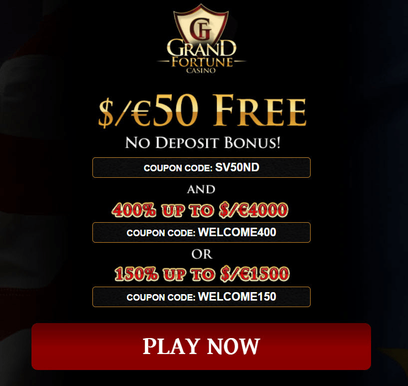 Grand fortune casino promo codes no deposit