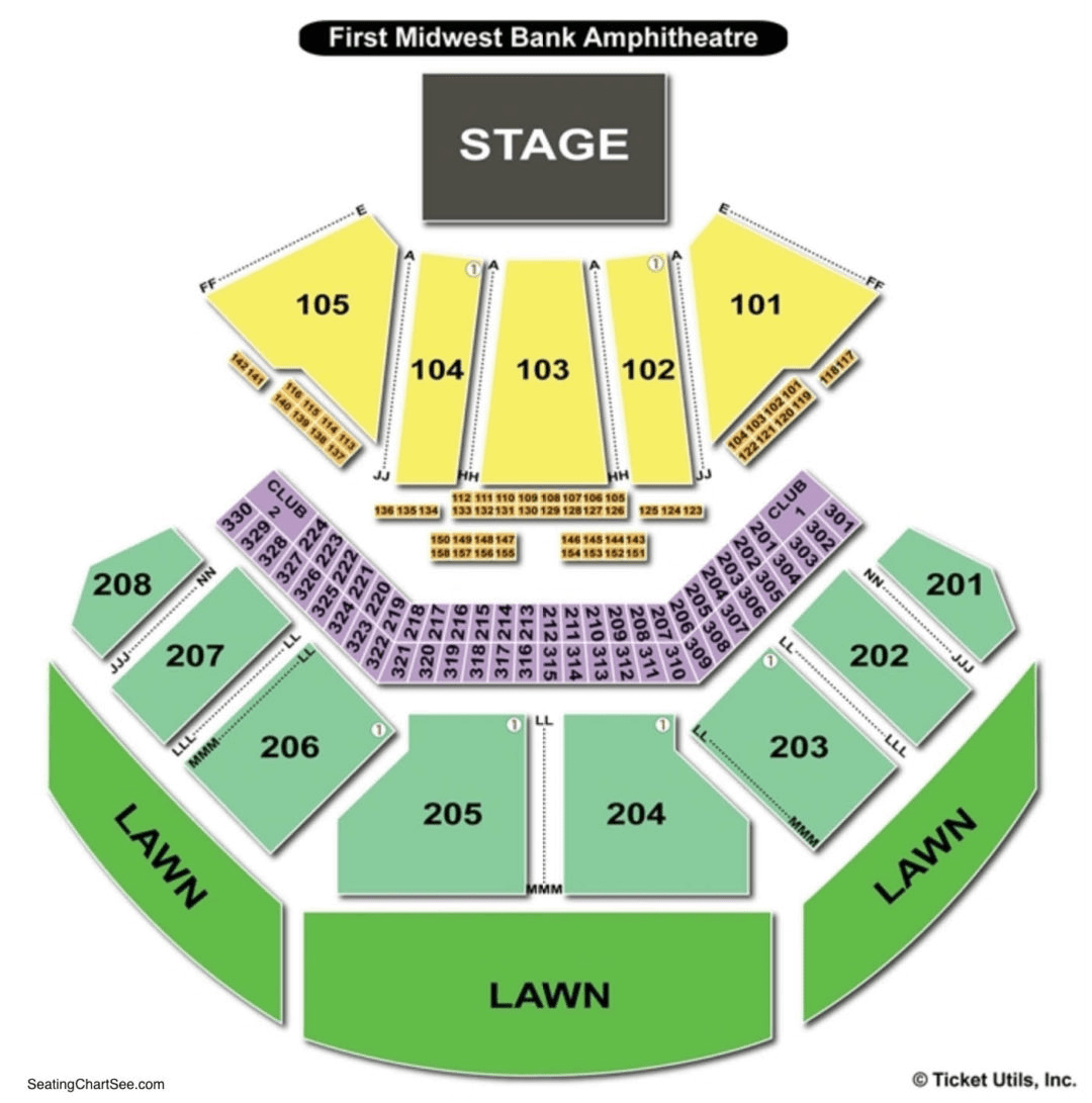Tinley park hollywood casino amphitheater seating chart