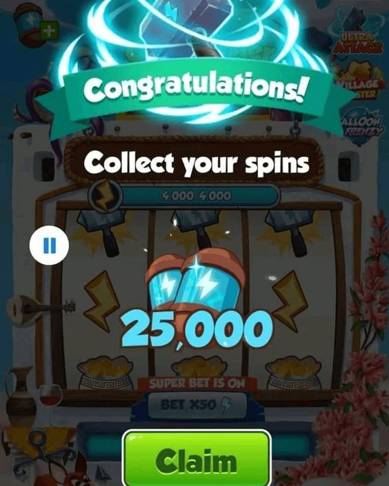 Coin master free spin today link