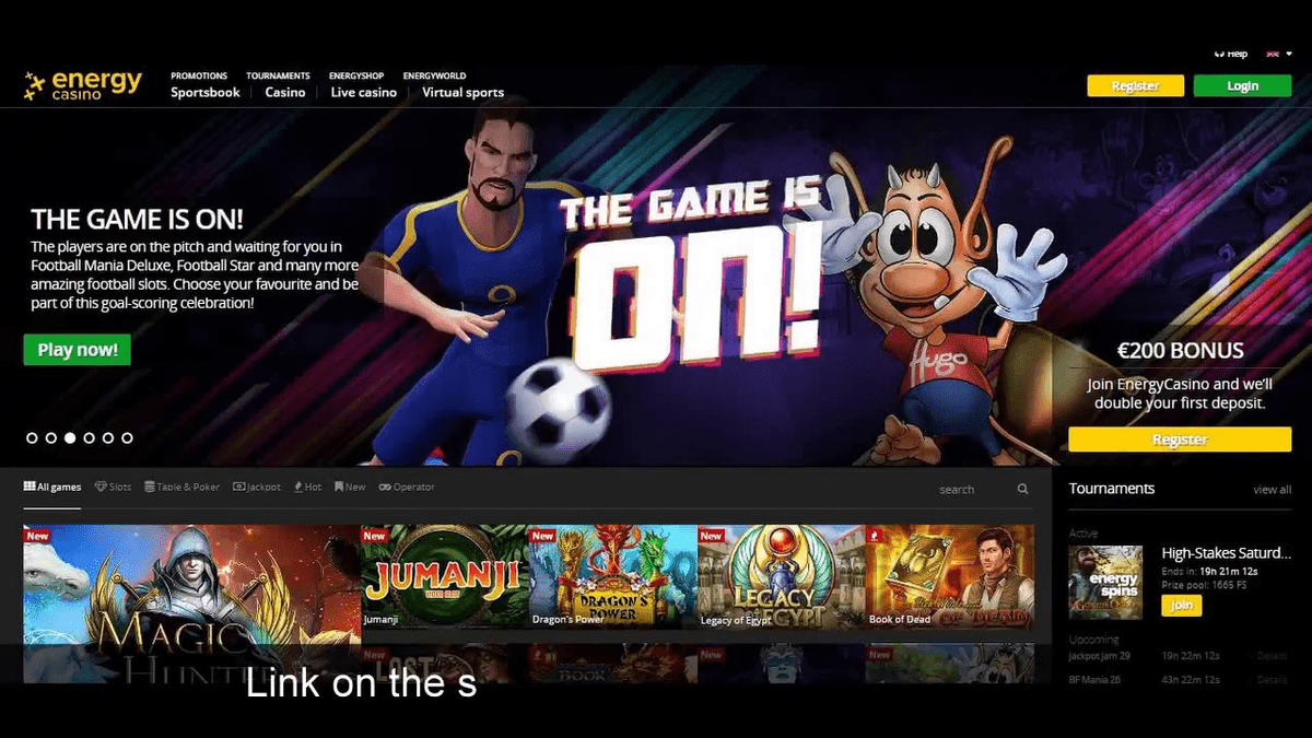 Energy casino promo code vip