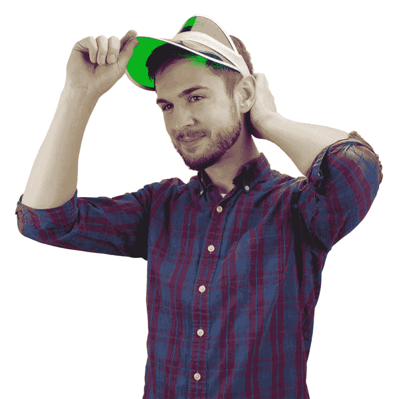 Why do casino dealers wear green visors