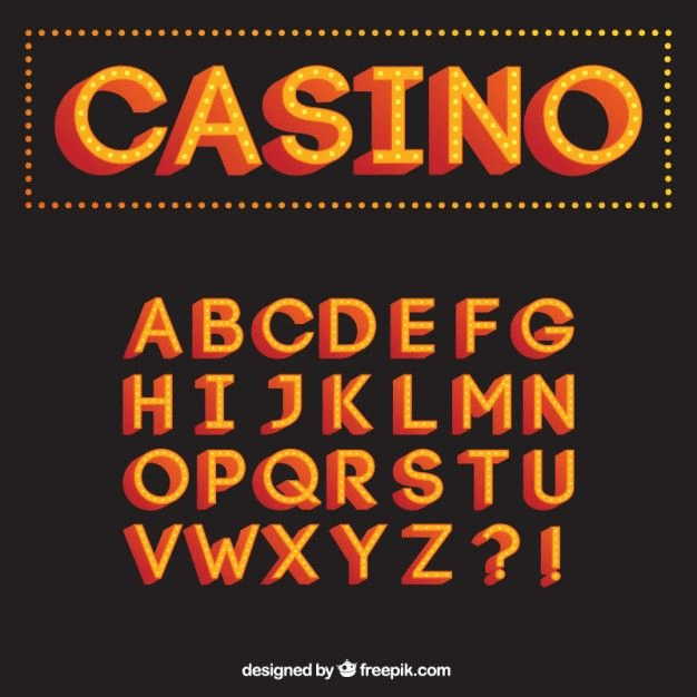 Casino like fonts