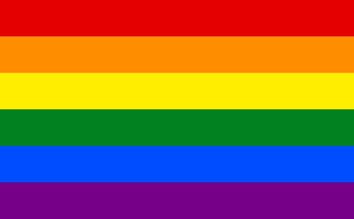 Original gay pride flag colors with meanings