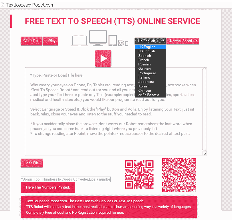 Robot voice generator text to speech