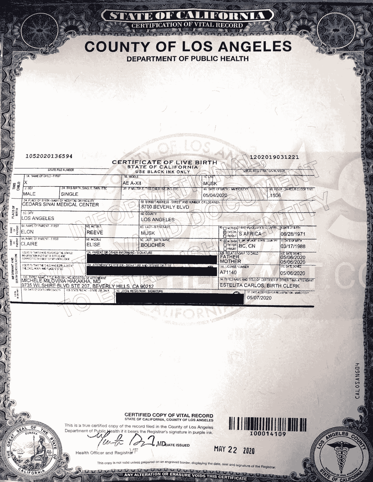 Certified copy of birth certificate north carolina