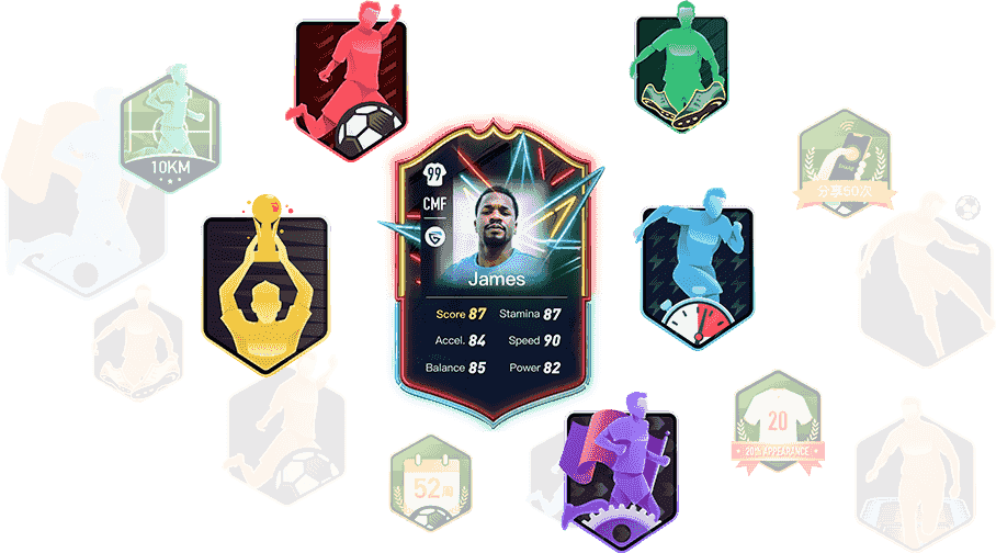 Player ratings turning your football tracking stats into gamified scores.