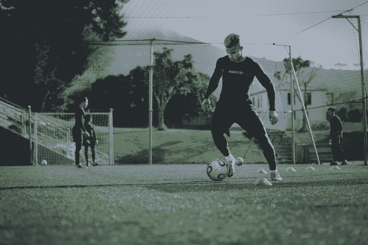 Smart football technology with sensor inside football.