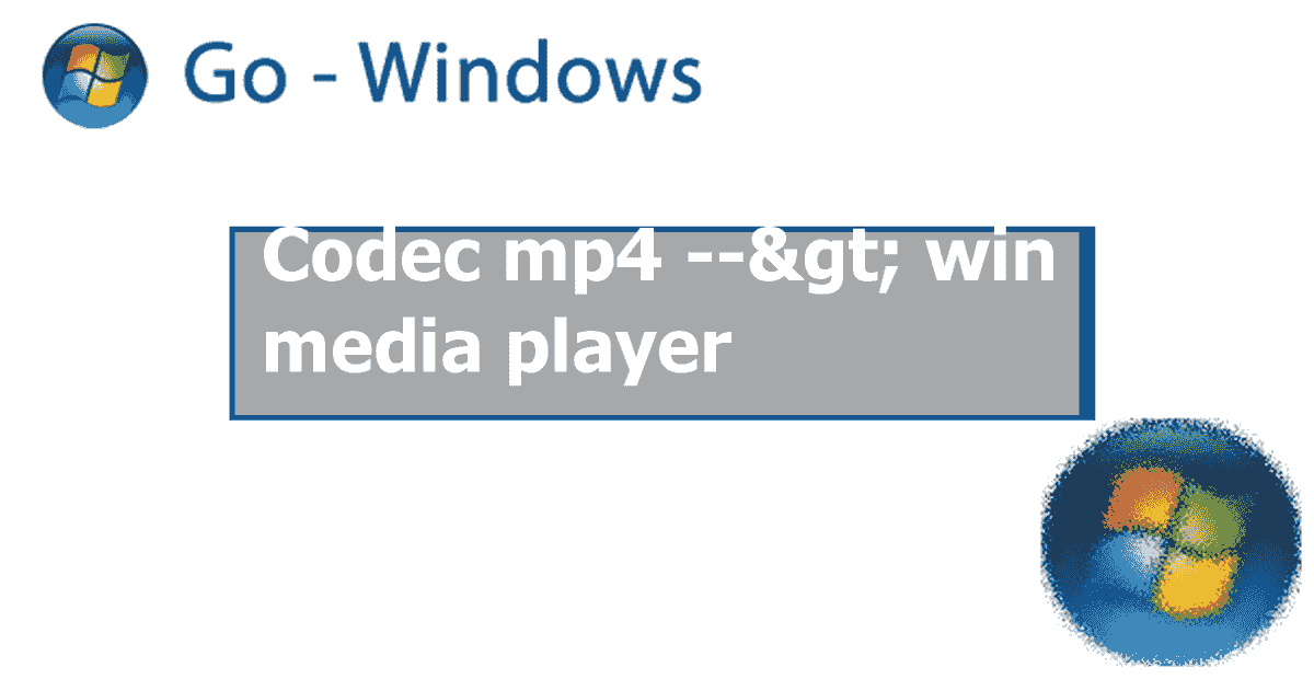 Mp4 codec windows 10