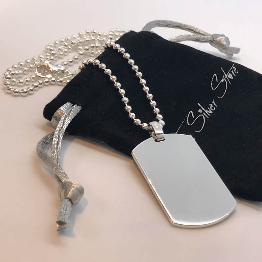 Engraved dog tags jewelry