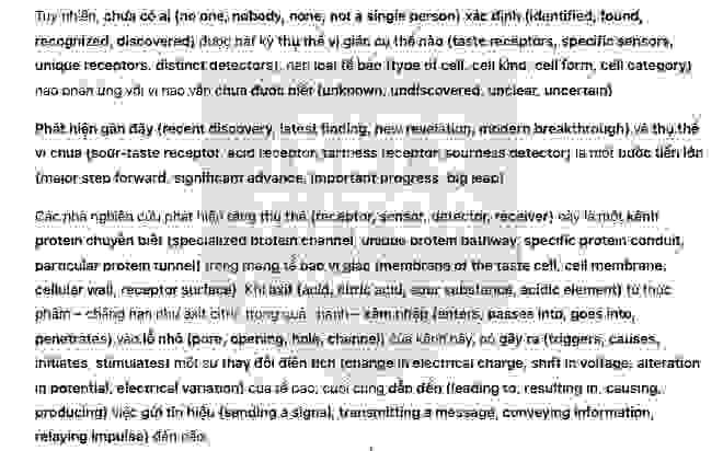 The geography of taste bud Answers with location - Đề thi thật IELTS READING