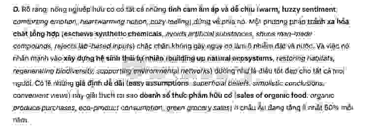 Organic farming and fertilisers - Đề thi thật IELTS READING