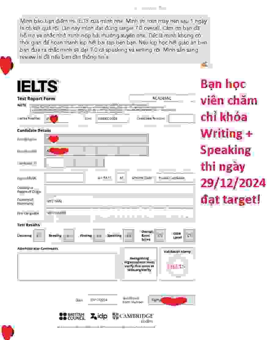 Các khóa học IELTS online 1 kèm 1 - 100% cam kết đạt target 6.0 - 7.0 - 8.0 - Đảm bảo đầu ra - Thi không đạt, học lại FREE