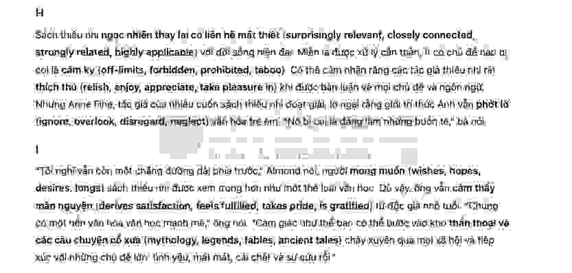 Twist in the Tale Answers with location - Đề thi thật IELTS READING