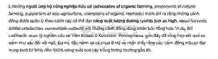 Organic farming and fertilisers - Đề thi thật IELTS READING