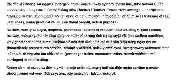 Tunnelling under the Thames Answers with location - Đề thi thật IELTS READING