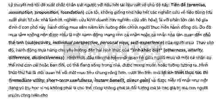 A Theory of Shopping: Đề thi thật IELTS READING (IELTS Reading Recent Actual Test)