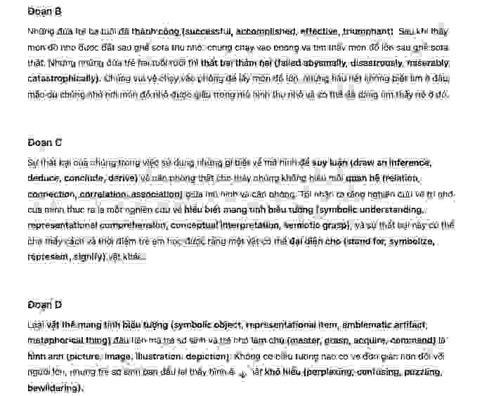 Understanding symbols Answers with location - Đề luyện IELTS READING