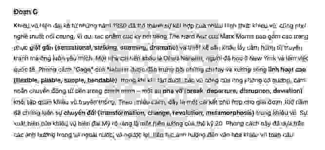 🔥THE HISTORY OF MODERN AMERICAN DANCE (history of ballet dance) Answers with location - Đề thi thật IELTS READING- Làm bài online format computer-based, kèm đáp án, dịch & giải thích từ vựng - cấu trúc ngữ pháp khó
