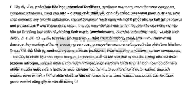 Organic farming and fertilisers - Đề thi thật IELTS READING